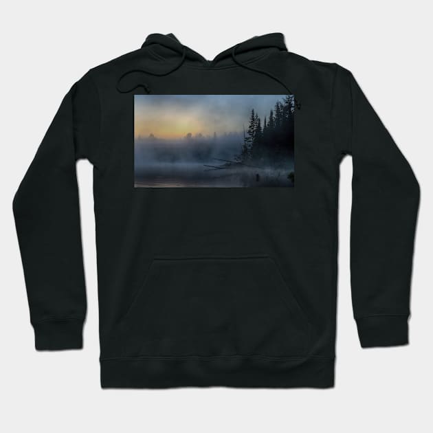 5am - Wilson Lake, Quebec Hoodie by Jim Cumming